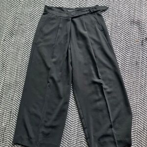 90s Vintage Donna Karan - Wide Leg Paper Bag Pant